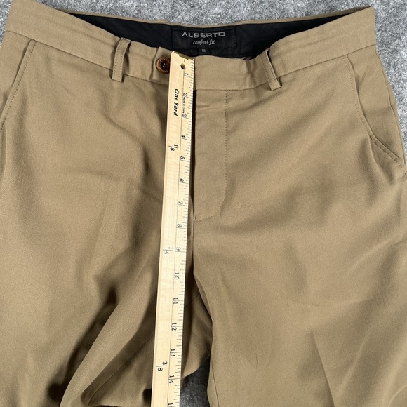 Alberto Pants Mens 33x32 Brown Comfort Fit Kevin Ceramica Dress‎ Workwear - Picture 5 of 12